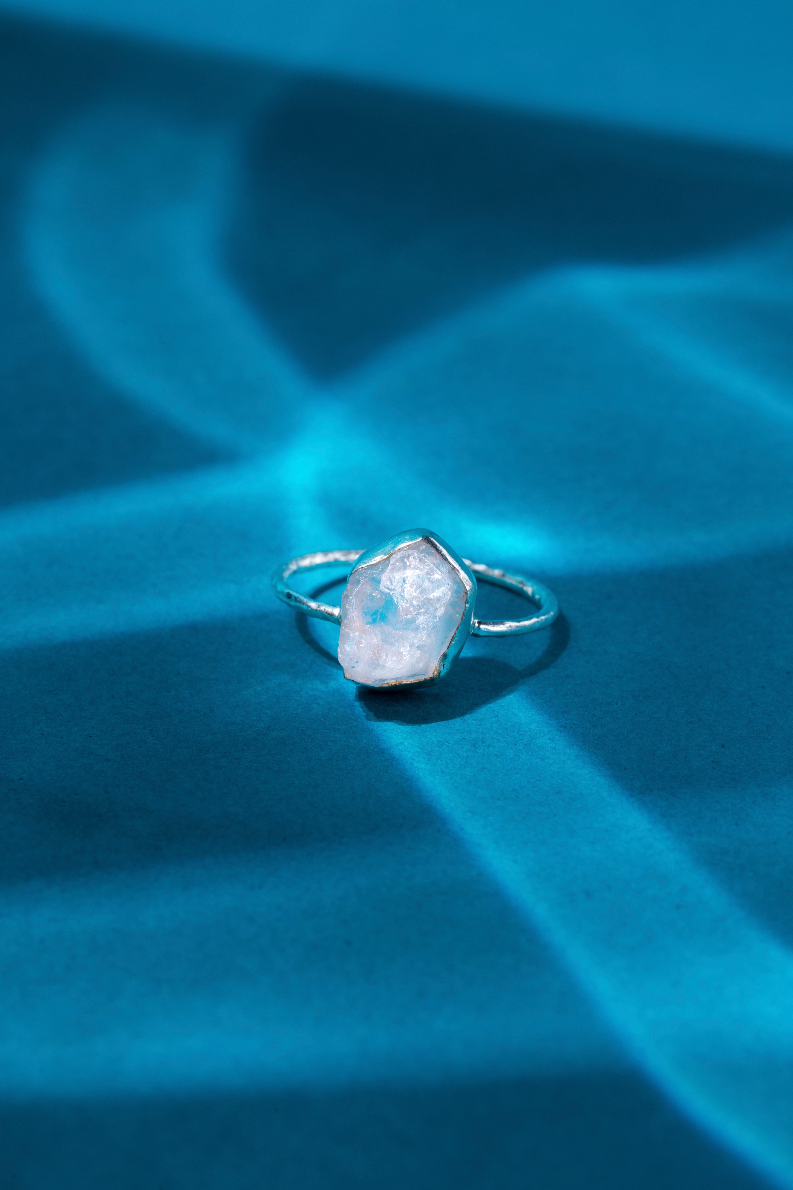 Morganite Rough Stone Ring