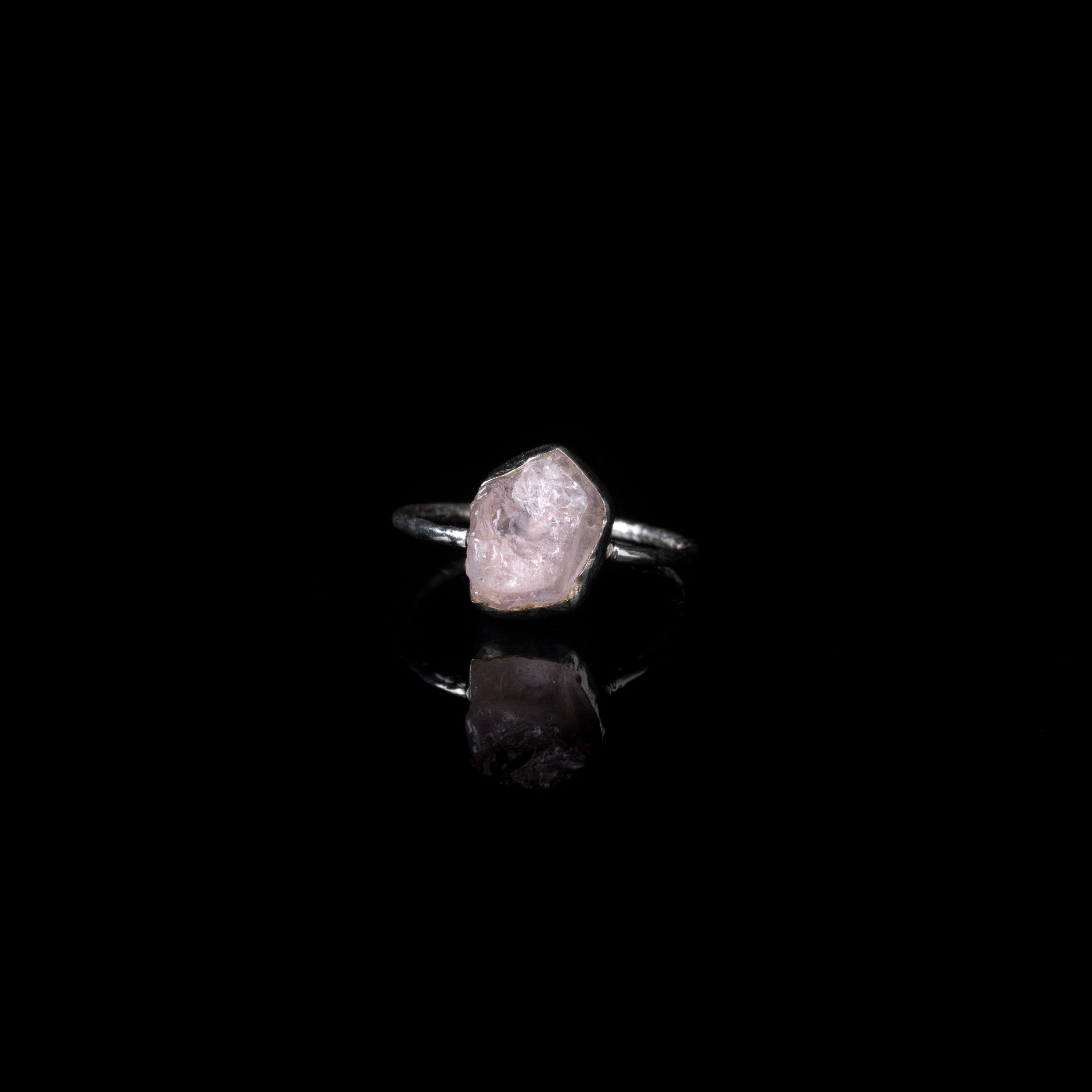Morganite Rough Stone Ring