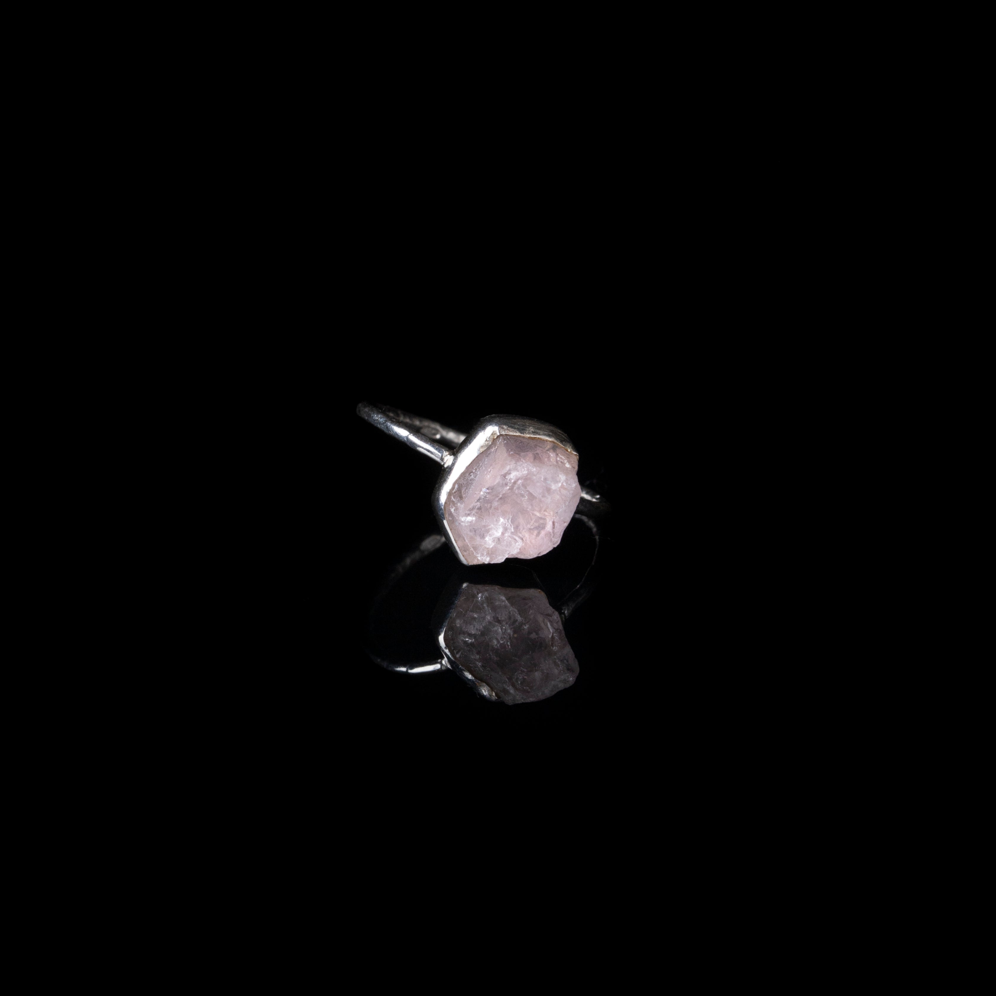 Morganite Rough Stone Ring