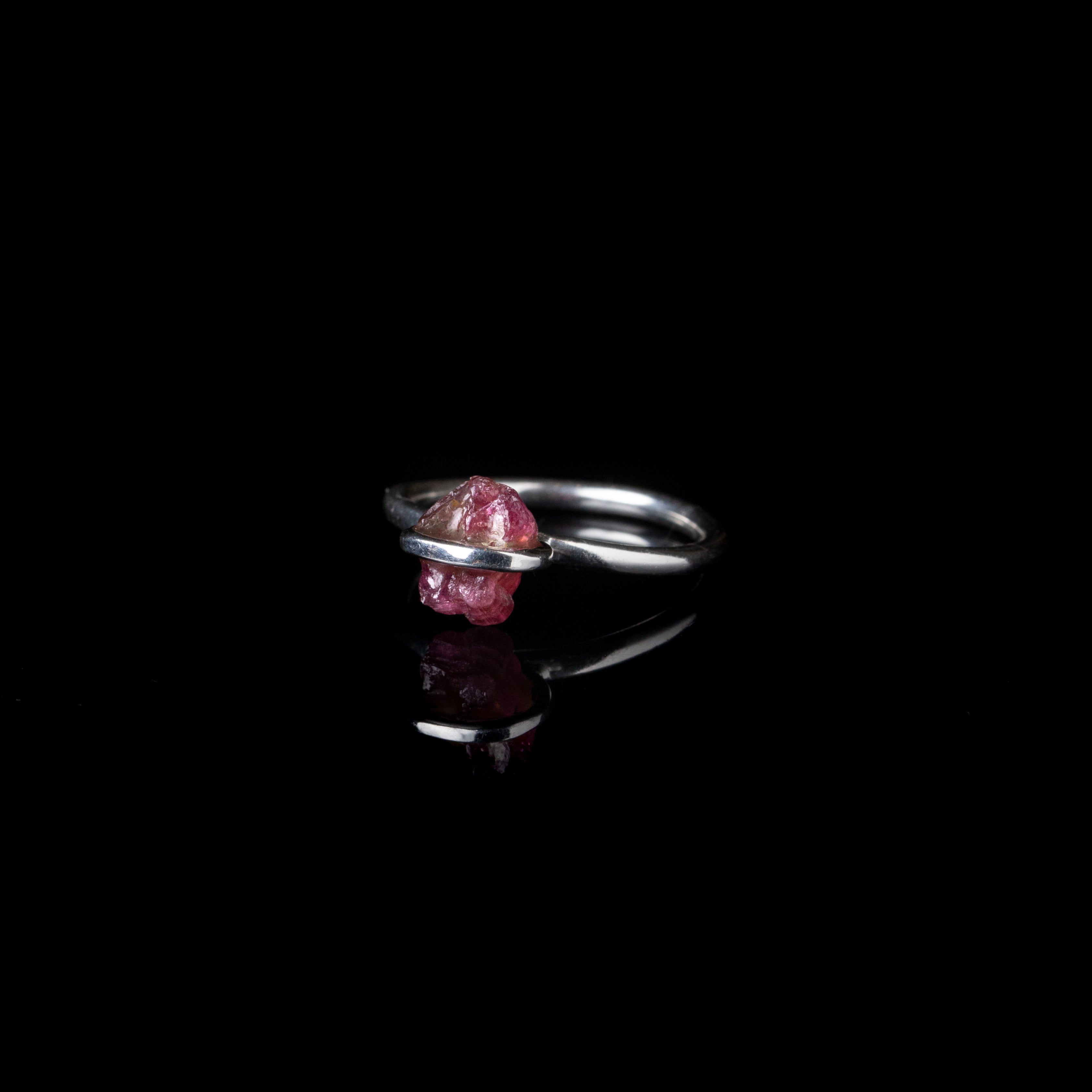 Pink Tourmaline Meteor Ring